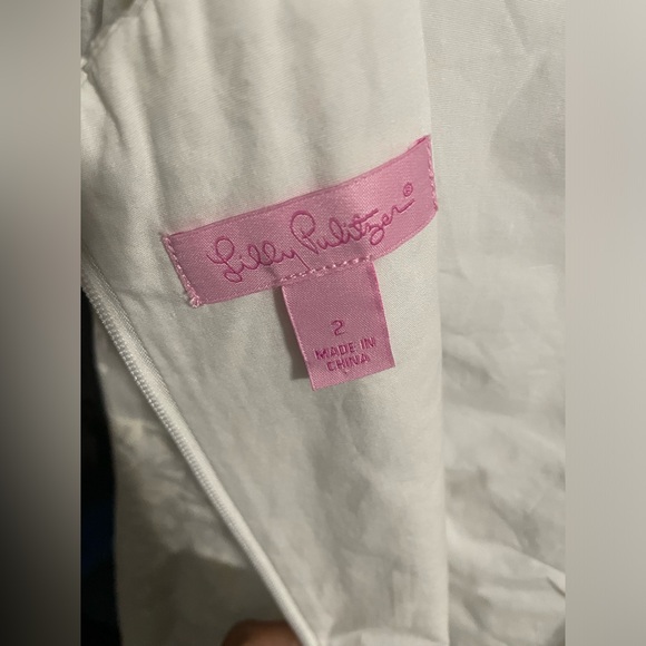 EUC Lilly Pulitzer White Shift Dress Size 2 - Picture 3 of 5